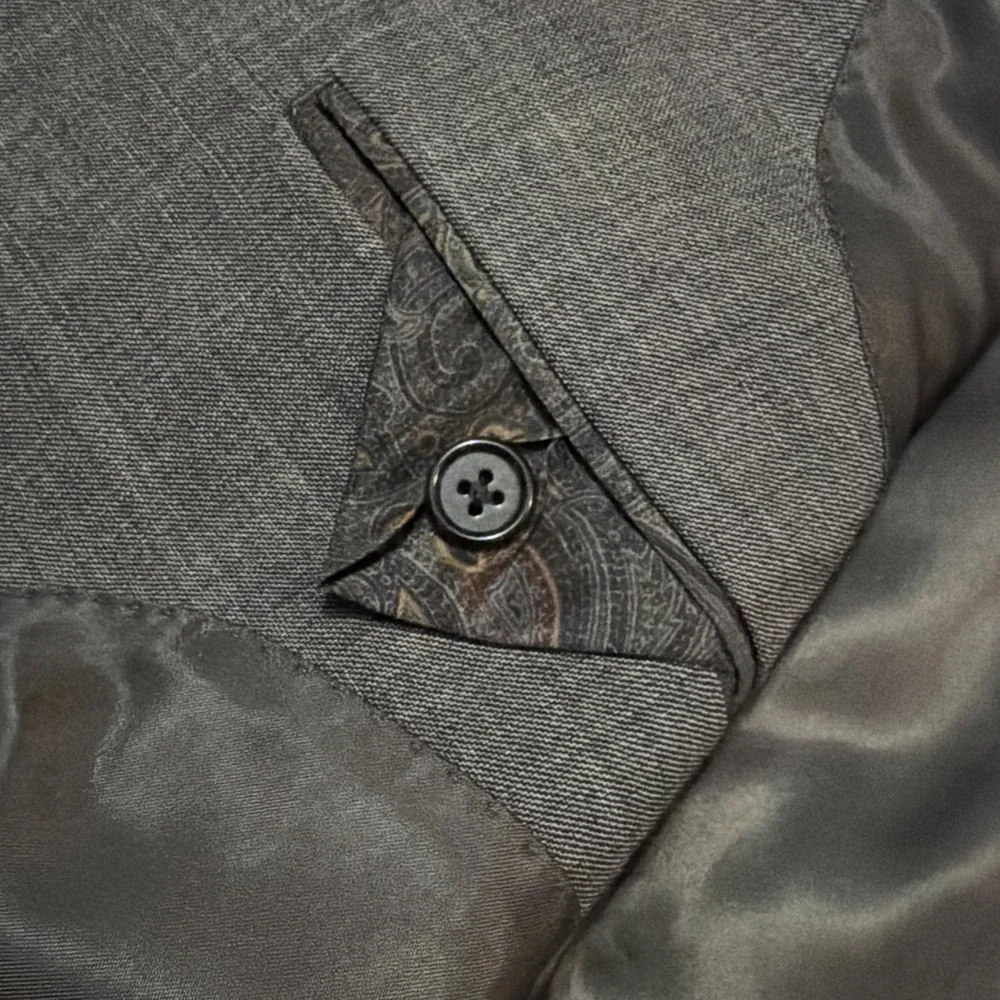 Lauren Ralph Lauren Mens 42R Gray 100% Wool 2 Button‎ Blazer